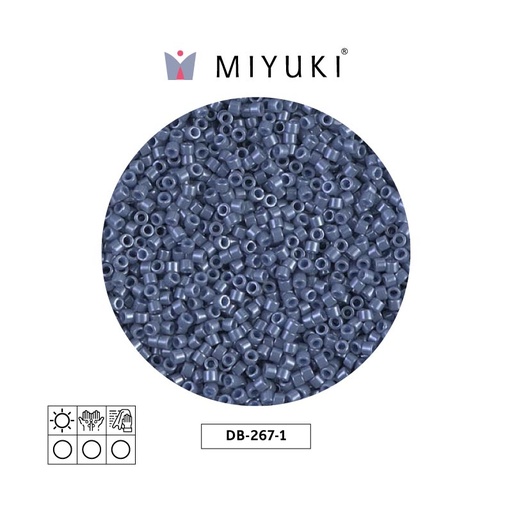[04065] Miyuki delica 11/0 DB0267-1 opaco blueberry brillo x 50g
