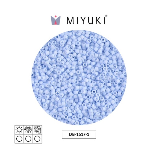 [04411] Miyuki delica 11/0 DB1517-1 mate opaco claro cielo azul x 50g
