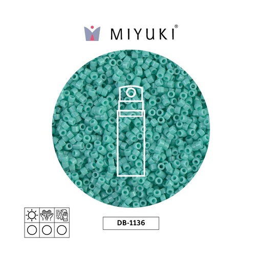 [01180] Miyuki delica 11/0 DB1136 opaco azul opal x 10gr