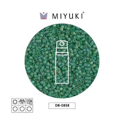 [00890] Miyuki delica 11/0 DB0858 mate claro verde AB x 10gr