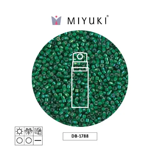 [06974] Miyuki delica 11/0 DB1788 verde AB x 10gr