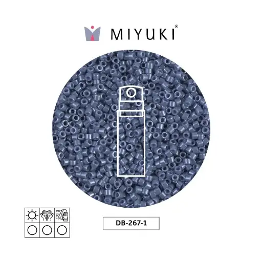 [01869] Miyuki delica 11/0 DB0267-1 opaco blueberry brillo x 10g