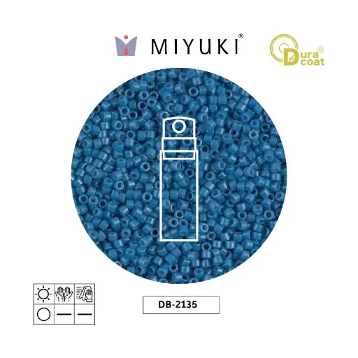 [02205] Miyuki delica 11/0 DB2135 opaco juniper azul x 10g