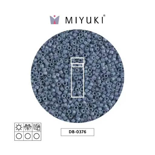 [00414] Miyuki delica 11/0 DB0376 mat metalizado claro verde x 2G