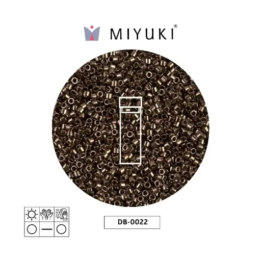 [00759] Miyuki delica 11/0 DB0022 metalizado bronce x 2G