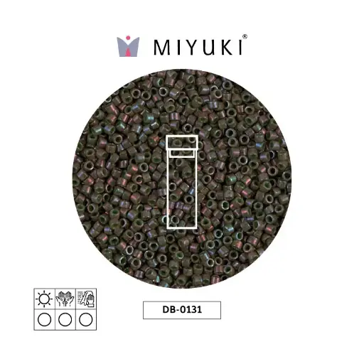 [00734] Miyuki delica 11/0 DB0131 opaco verde lusterr x 2G