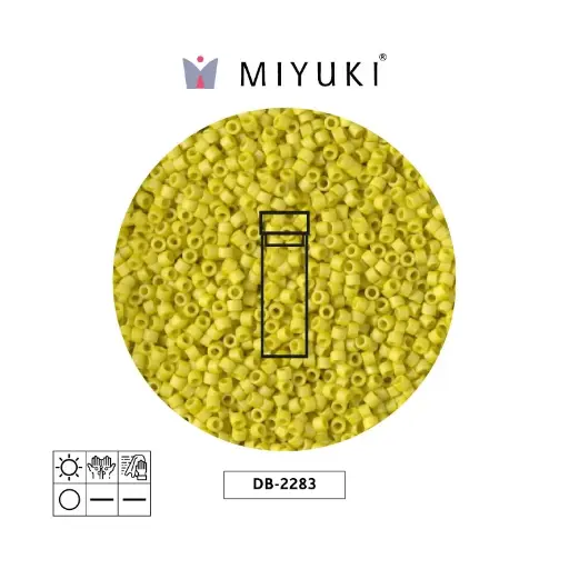 [05132] Miyuki delica 11/0 DB2283 opaco glazed citron x 2G