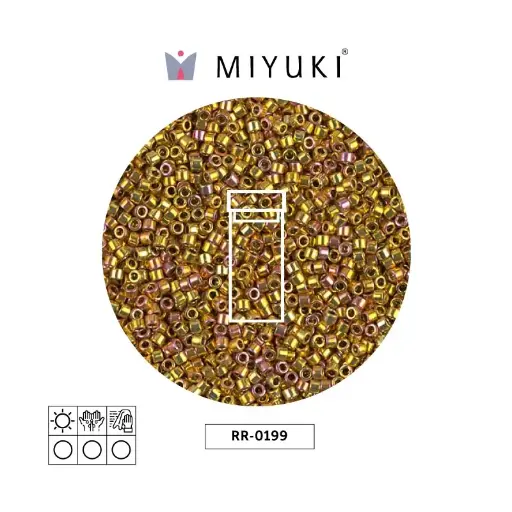 [04747] Mostacilla Miyuki rocalla 11/0 RR0199 24kt dorado AB x 4g