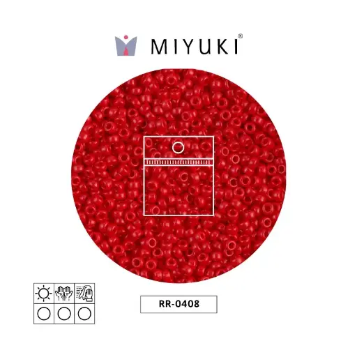 [08346] Mostacilla Miyuki rocalla 11/0 RR0408 opaco maroon x 25g