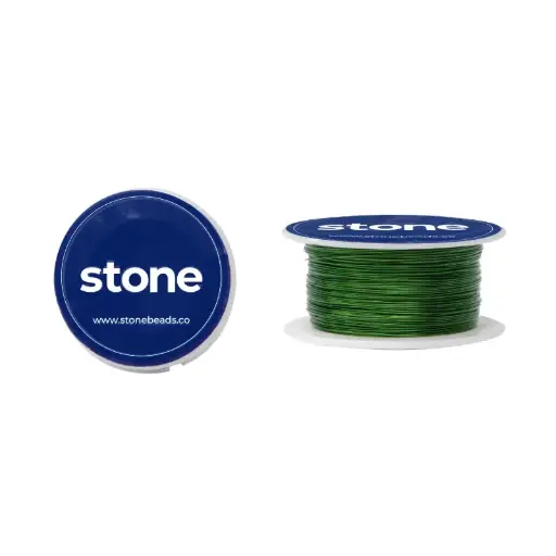 Hilo alambrismo verde N.28 0.30mm x 27 metros