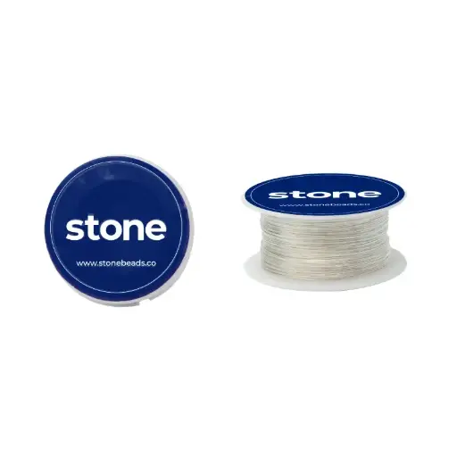 [03996] Hilo silver stone N.30 0.25mm x 46 metros