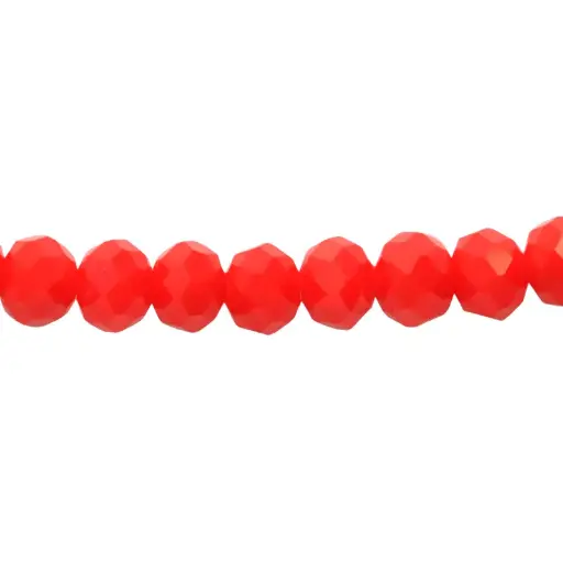 [01092] Murano rondela facetada 4mm coral 84 x 110unds