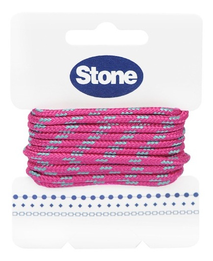 [04240] Cordon paracord 3mm fucsia/aguamarina #4 x 3m