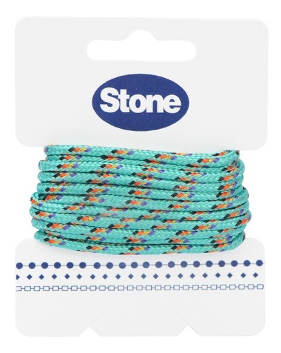 Cordon paracord 3mm aguamarina/mix #8 x 3m