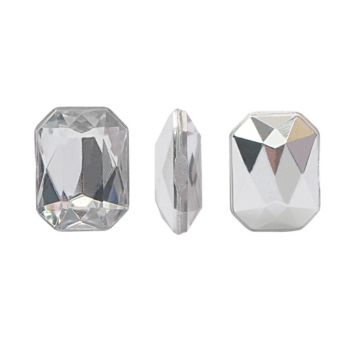 [03953] Acrilico K1012 octagon con cono 6x8mm crystal 2 x und