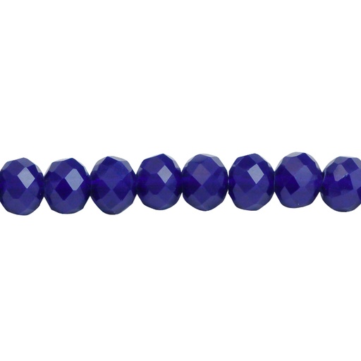 [07593] Murano rondela facetada 2mm azul solido 91 x aprox150unds