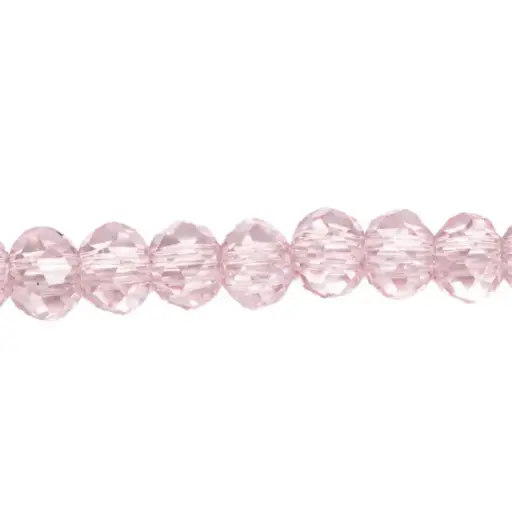 [05457] Murano rondela facetada 2mm rosaline 38 x aprox 147unds