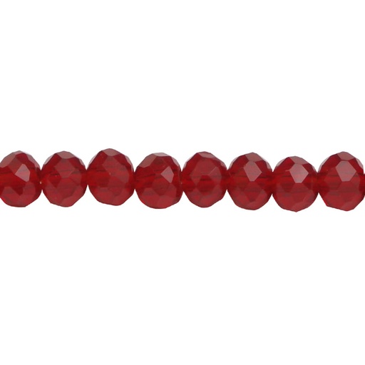 [02743] Murano rondela facetada 2mm ruby 28 x 164unds