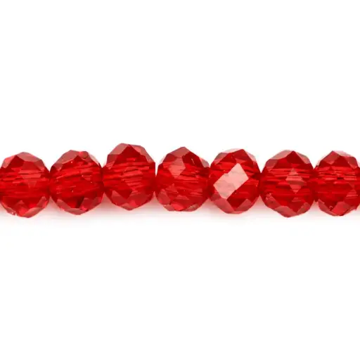 [02743] Murano rondela facetada 2mm ruby 28 x 164unds