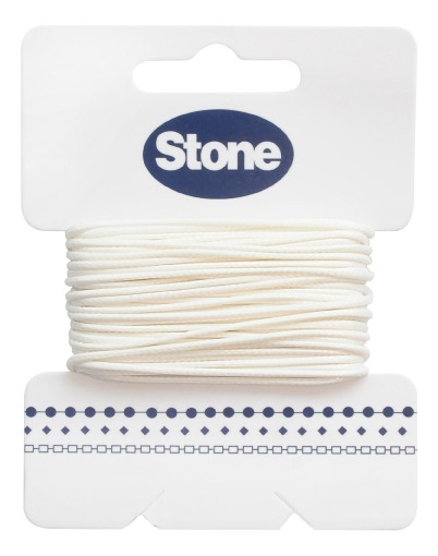 [08993] Cordon vibora 1mm 122 blanco x rollo 8m
