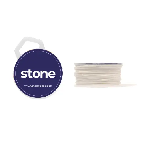 [08993] Cordon vibora 1mm 125 blanco x rollo 8m