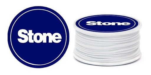 [02985] Cordon vibora 1mm 143 blanco x 8m