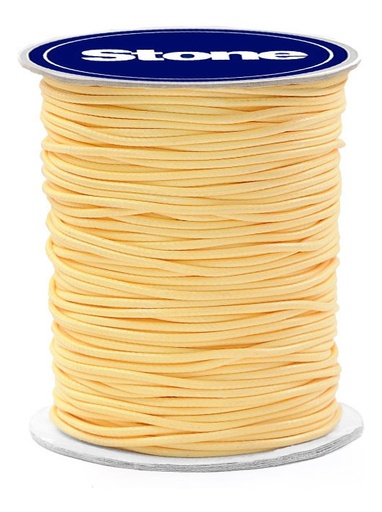 [07254] Cordon vibora 2mm #4 amarillo x rollo 100yd