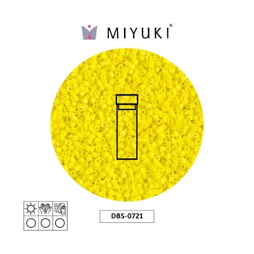[00570] Miyuki delica 15/0 DBS0721 opaco amarillo x 2G