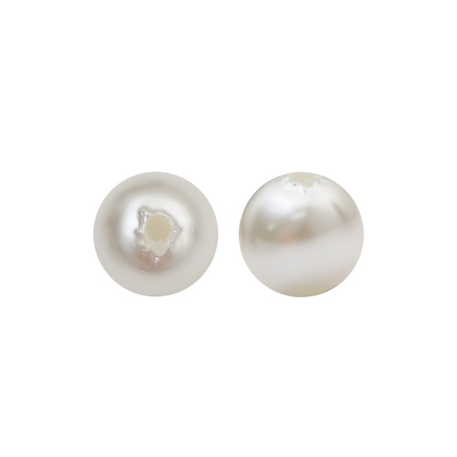 [09063] Perla sintetica redonda 1H 6mm cream A-03 x und