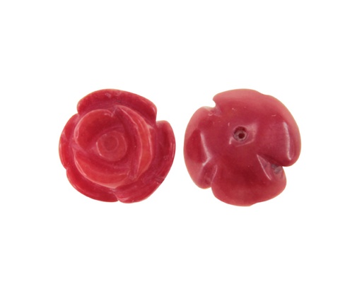 [08193] Rosa tallada 12mm coral bamboo x und