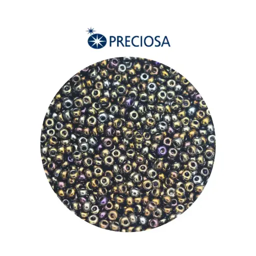 [22899] Mostacilla checa preciosa 2mm 59115 cafe irizado x 500g