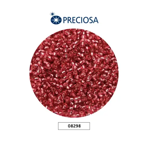 [29155] Mostacilla checa preciosa 2mm 08298 rosado fuerte brillante x 500g