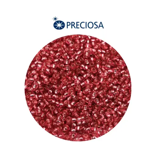 [29155] Mostacilla checa preciosa 2mm 08298 rosado fuerte brillante x 500g