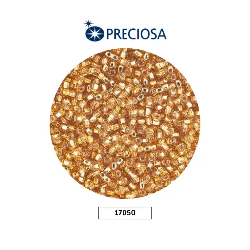 [32302] Mostacilla checa preciosa 2mm 17050 dorado oscuro x 500g