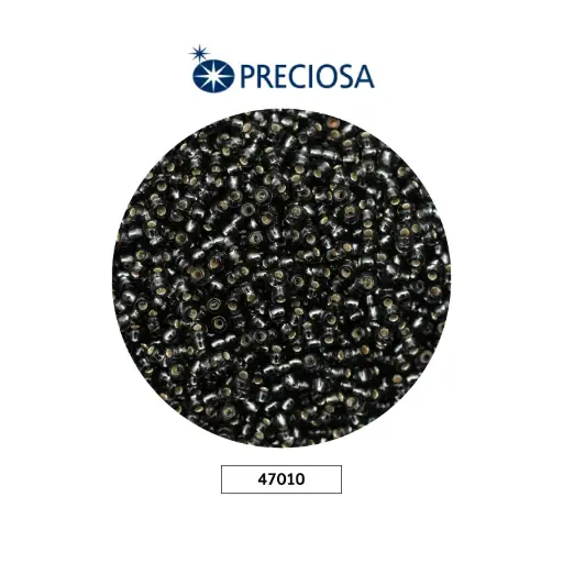 [08396] Mostacilla checa preciosa 10/0 47010 gris brillante x 500g
