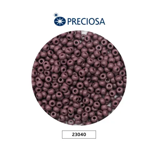 [25752] Mostacilla checa preciosa 8/0 3mm 23040 morado oscuro x 500g