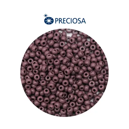 [25752] Mostacilla checa preciosa 8/0 3mm 23040 morado oscuro x 500g