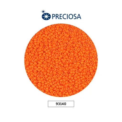 [08850] Mostacilla checa preciosa 10/0 2mm 93140 OP naranja x 500g
