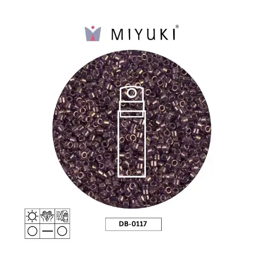 [28082] Miyuki delica 11/0 DB0117 morado dorado lusterr x 10g