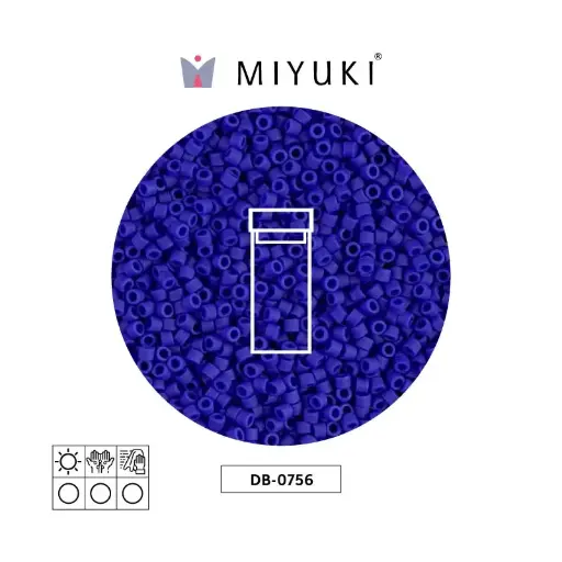 [28397] Miyuki delica 11/0 DB0756 mate opaco azul x 3g