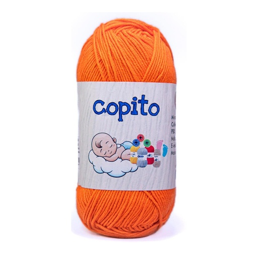 Madeja hilo copito 100% acrilico naranja 9335 x 100g