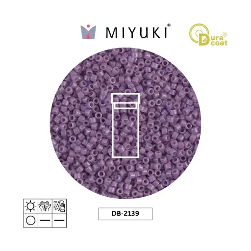 [20744] Miyuki delica 11/0 DB2139 opaco oscuro orchid x 3gr