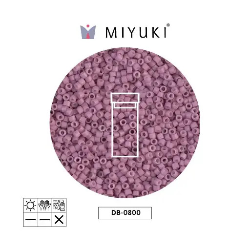 [23932] Miyuki delica 11/0 DB0800 mate opaco antique rosa x 3g