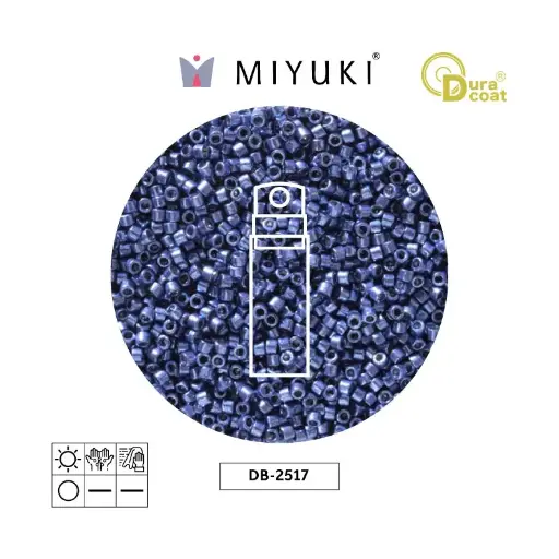 [21881] Miyuki delica 11/0 DB2517 Duracoat galvanizado mermaid x 10g