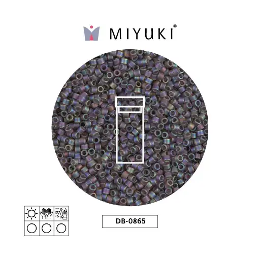 [04940] Miyuki delica 11/0 DB0865 matte brown AB x 3g