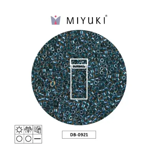 [22863] Miyuki delica 11/0 DB0921 sparkling azul forrado x 3g