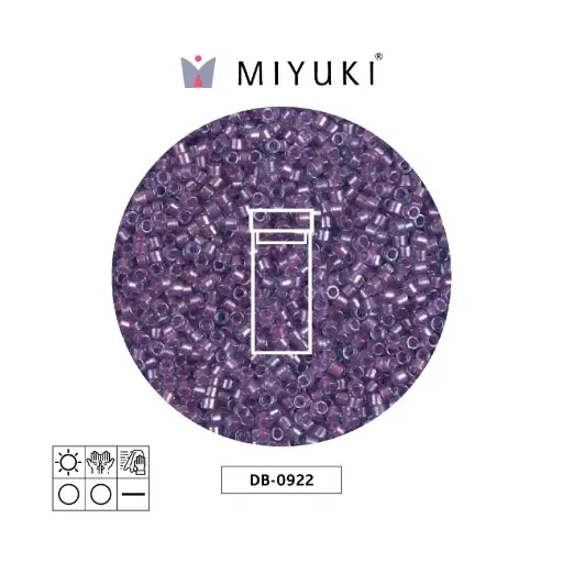 [26314] Miyuki delica 11/0 DB0922 sparkling orchid forrado morado x 3g