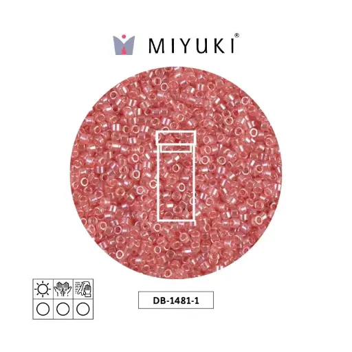 [19488] Miyuki delica 11/0 DB1481-1 transparente salmon lusterr x 3g