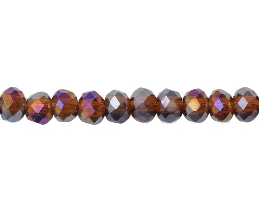 [02756] Murano rondela facetada 2mm topaz 18AB x 165 unds