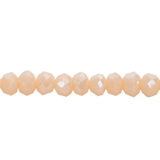 [12863] Murano rondela facetada 3mm beige mate 71 x 110unds